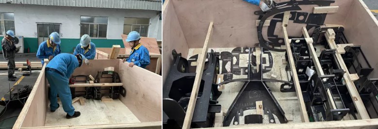 大明重工为起重机行业巨头马尼托瓦克配套汽车吊结构件，成功发往德国